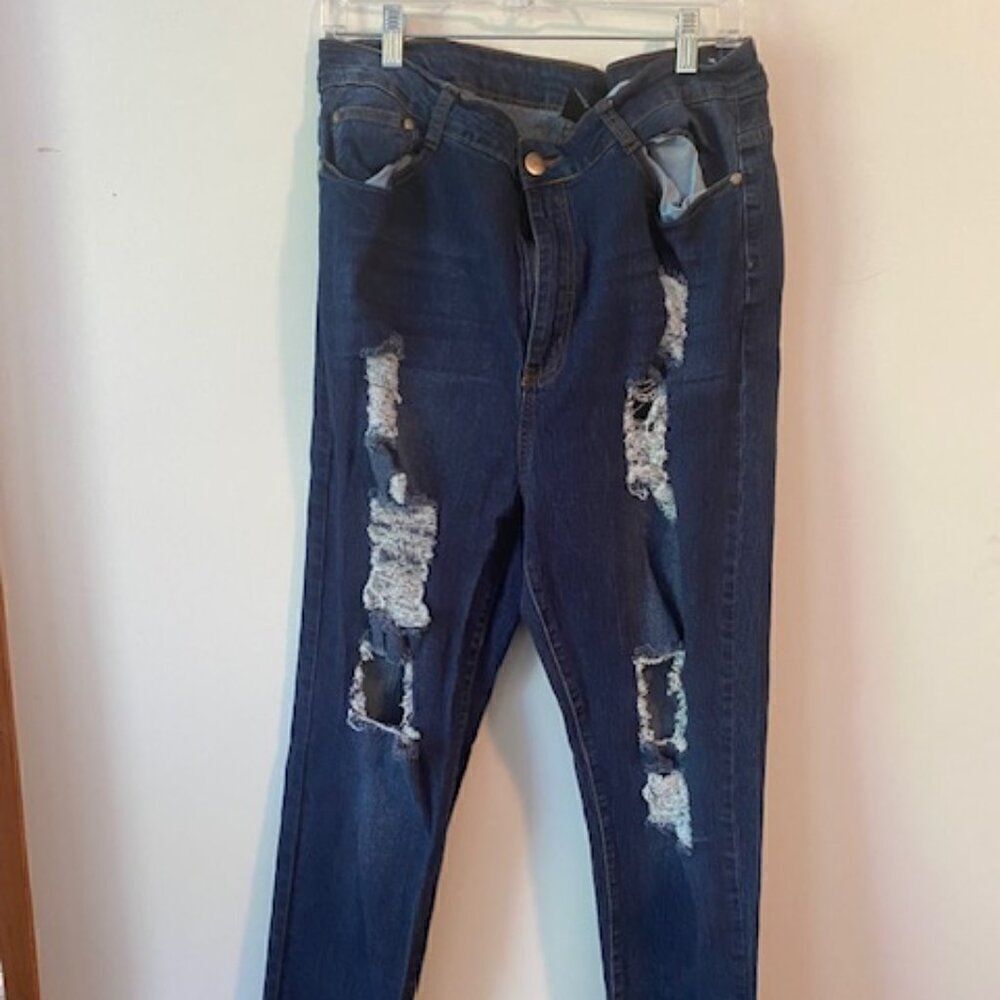 BOB distressed 5 pockets skinny jeans, size 3X